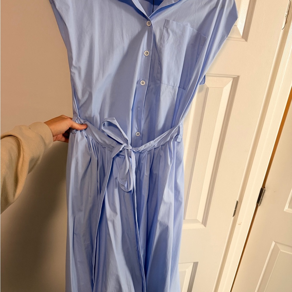 Zara Sky Blue Collared Shirt